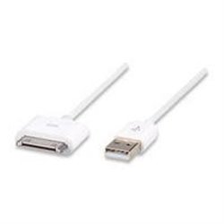 CABLE ILINK MANHATTAN 1M USB IPOD IPHONE 30 PINES APPLE BLANCO