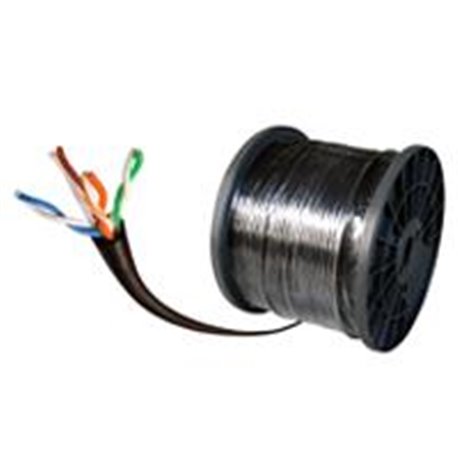 BOBINA UTP CAT6 CONDUMEX/USO EXTERIOR/ RELLENO DE GEL/4 PARES/ 23 AWG/100% COBRE/305 MTS/AISLA POLIETILENO/ NEGRO LA TERMINACIN 