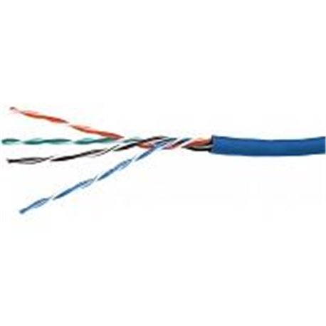 BOBINA UTP CAT5E CONDUMEX CM BRAVO TWIST/24 AWG/100% COBRE/ 305 MTS/ AISLA POLIETILENO/CUBIERTA PVC/ AZUL