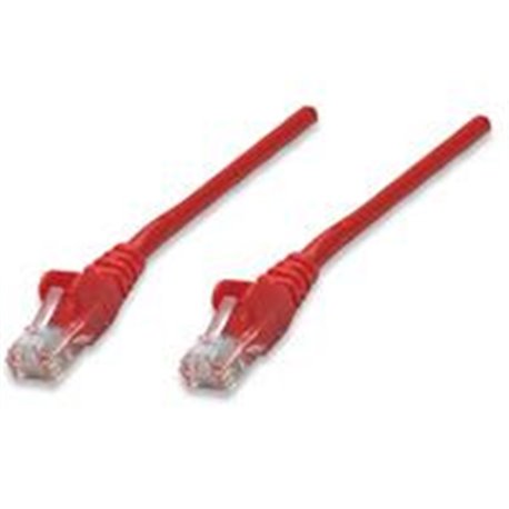 CABLE DE RED PATCH CAT5E INTELLINET RJ45 1.0 METRO 3 FT COLOR ROJO