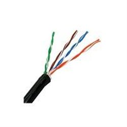 BOBINA UTP CAT5E WAM /USO EXTERIOR/SIN RELLENO DE GEL/ 100% COBRE/4 PARES/ 24 AWG/ 305 MTS/CUBIERTA PVC/ COLOR NEGRO