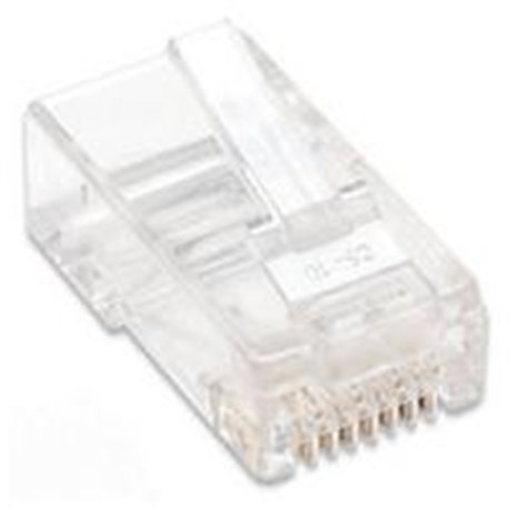 PLUG MODULAR RJ45 INTELLINET UTP CAT5E MULTIFILAR BOTE CON 100 PIEZAS CONTACTO ORO 15 MICRAS