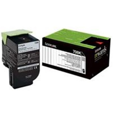TONER LASER LEXMARK / COLOR NEGRO / RENDIMIENTO ESTANDAR / HASTA 1,000 PAGINAS / 5% DE COBERTURA / P/MODELOS: CS310DN, CS510DE