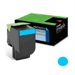 TONER LASER LEXMARK / COLOR CYAN / EXTRA ALTO RENDIMIENTO / 70C8XC0 / HASTA 4,000 PAGINAS / 5% DE COBERTURA / P/MODELOS: CS510DE