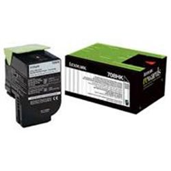 TONER LASER LEXMARK / COLOR NEGRO / ALTO RENDIMIENTO / 70C8HK0 / HASTA 4,000 PAGINAS / 5% DE COBERTURAS / P/MODELOS: CS310DN, CS