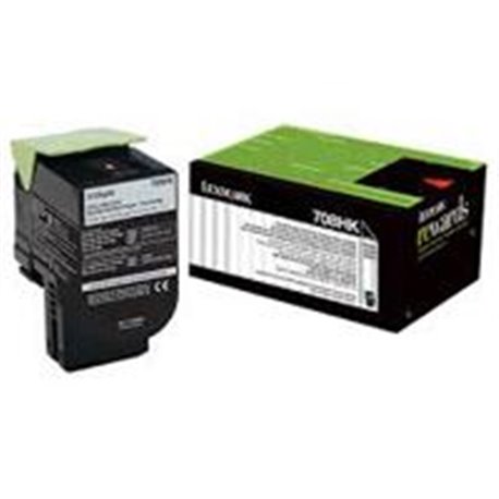 TONER LASER LEXMARK / COLOR NEGRO / ALTO RENDIMIENTO / 70C8HK0 / HASTA 4,000 PAGINAS / 5% DE COBERTURAS / P/MODELOS: CS310DN, CS