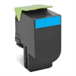 TONER LASER LEXMARK / COLOR CYAN / EXTRA ALTO RENDIMIENTO / 80C8XC0 / HASTA 4,000 PAGINAS / 5% DE COBERTURA / P/MODELOS: CX510DH
