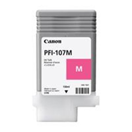 TANQUE DE TINTA CANON PARA IMAGEPROGRAF PFI-107M MAGENTA 130ML