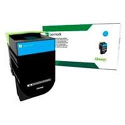 TONER LASER LEXMARK / COLOR CIAN / RENDIMIENTO ESTANDAR / 71B40C0 / HASTA 2,3000 PAGINAS / 5% DE COBERTURA / P/MODELOS:CS317DN C