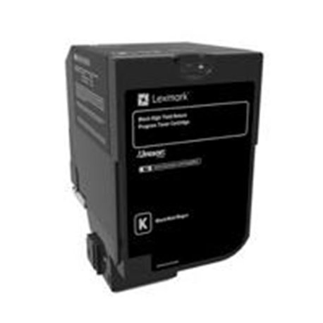 TONER LASER LEXMARK/ COLOR NEGRO / ALTO RENDIMIENTO / NP 74C4HK0 / HASTA 20,000 PAGINAS / 5 DE COBERTURA / PARA MODELOS CS725DE 