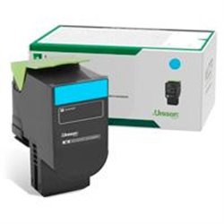 TONER LASER LEXMARK / COLOR CIAN / RENDIMIENTO ESTANDAR / 78C40C0 / HASTA 1,400 PAGINAS / 5 DE COBERTURA / P/MODELOS CX622ADE, C