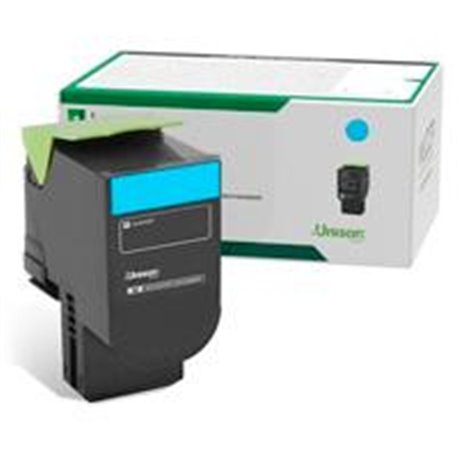 TONER LASER LEXMARK / COLOR CIAN / RENDIMIENTO ESTANDAR / 78C40C0 / HASTA 1,400 PAGINAS / 5 DE COBERTURA / P/MODELOS CX622ADE, C