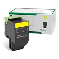 TONER LASER LEXMARK / COLOR AMARILLO/ RENDIMIENTO ESTANDAR / 78C40Y0 / HASTA 1,400 PAGINAS / 5 DE COBERTURA /P/MODELOS CX622ADE,