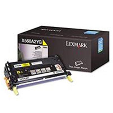TONER LASER LEXMARK COLOR AMARILLO / RENDIMIENTO ESTANDAR / X560A2YG / HASTA 4,000 PAGINAS / 5% DE COBERTURA / PARA MODELOS: X56