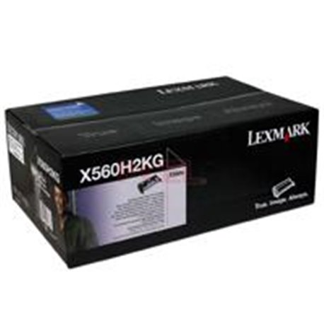 TONER LASER LEXMARK COLOR NEGRO/ ALTO RENDIMIENTO / X560H2KG / HASTA 10,000 PAGINAS / 5% DE COBERTURA / PARA MODELOS: X560