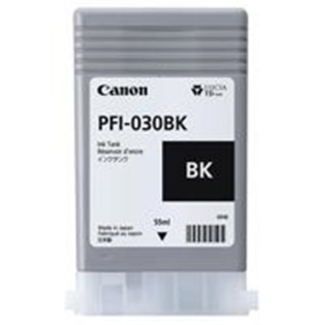 TANQUE DE TINTA CANON PFI-030BK NEGRO  DE 55 ML PARA IMAGEPROGRAF TA-20, TA-30.