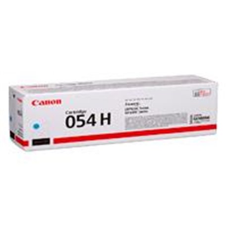 TONER CANON 054 H CYAN, RENDIMIENTO 2,300 PAGINAS, COMPATIBLE CON LBP622CDW, MF644CDW.