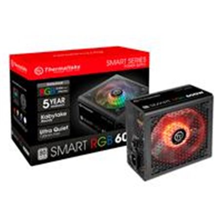 FUENTE DE PODER THERMALTAKE SMART RGB 600 ATX 600W 80 PLUS WHITE PC RGB