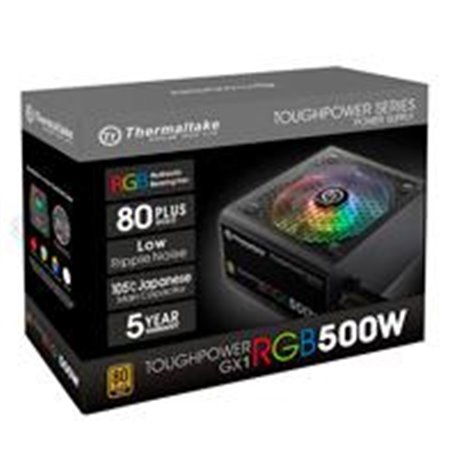 FUENTE DE PODER THERMALTAKE TOUGHPOWER GX1 RGB 500 ATX 500W 80 PLUS GOLD PC RGB