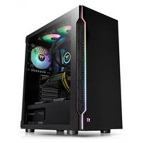 GABINETE THERMALTAKE H200 NEGRO MEDIA TORRE ATX, MICRO ATX, MINI ITX CRISTAL TEMPLADO RGB GAMER