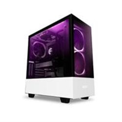 GABINETE NZXT H510 ELITE COMPACT BLANCO-MATE MEDIA TORRE MINI ITX, MICRO ATX, ATX CRISTAL TEMPLADO RGB GAMER