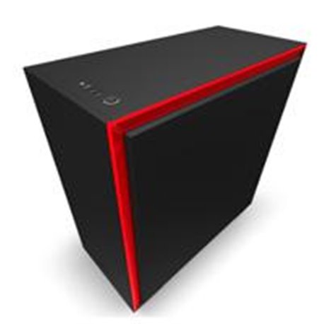 GABINETE NZXT H710 NEGRO-ROJO MEDIA TORRE MINI ITX, MICRO ATX, ATX, EATX CRISTAL TEMPLADO GAMER