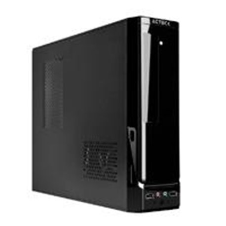 GABINETE ACTECK SLIM ATOM CON FUENTE DE PODER 450W / GS240 / MICRO ATX /MINI ITX / NEGRO/AC-929042