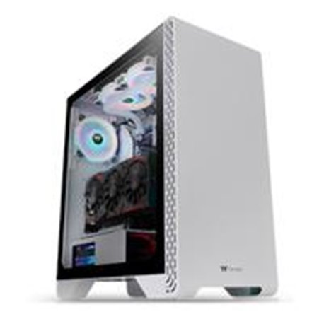 GABINETE THERMALTAKE S300 BLANCO MEDIA TORRE MINI ITX, MICRO ATX, ATX CRISTAL TEMPLADO - GAMER