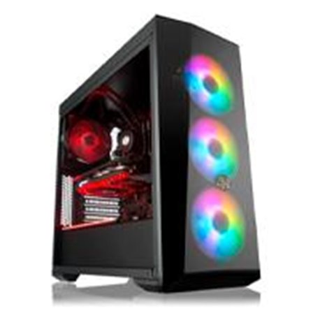 GABINETE COOLER MASTER LITE 5 NEGRO MEDIA TORRE MINI ITX, MICRO ATX CRISTAL TEMPLADO GAMER ARGB