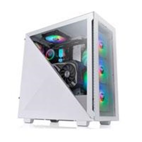GABINETE THERMALTAKE DIVIDER 300 TG  ARGB, BLANCO MEDIA TORRE  MINI ITX, MICRO ATX, ATX, CRISTAL TEMPLADO,  GAMER