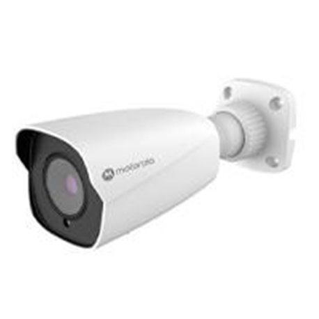 CAMARA IP MOTOROLA MTIBM055701 / BULLET METAL / LENTE FIJO / 5MP / IK10 / IP67 / ONVIF / POE / DNR 3D , HLC , BLC , IR INTELIGEN
