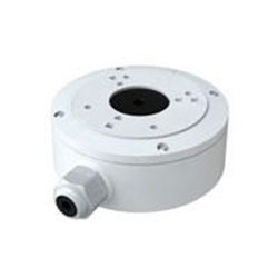 CAJA PROVISION ISR DE CONEXIONES PEQUEÑA A PRUEBA DE AGUA, PARA CÁMARAS AHD E IP, COLOR BLANCA