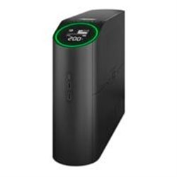 BACK-UPS PRO DE APC, 1500 VA PARA JUEGOS, 120 V, ONDA SINUSOIDAL, LCD, NEGRO, 3 PUERTOS DE CARGA USB, 10 TOMACORRIENTES NEMA (4 