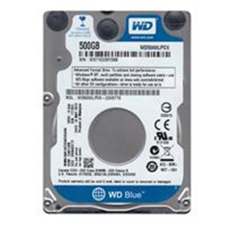 DD INTERNO WD BLUE 2.5 500GB SATA3 6GB/S 16MB 5400RPM 7MM P/NOTEBOOK COMP BASICO