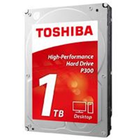 DD INTERNO TOSHIBA P300 3.5 1TB//SATA3//6GB/S//CACHE 64MB//7200RPM/P//PC