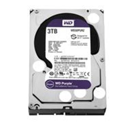 DD INTERNO WD PURPLE 3.5 3TB SATA3 6GB/S 64MB 24X7 PARA DVR Y NVR DE 1-8 BAHIAS Y 1-64 CAMARAS