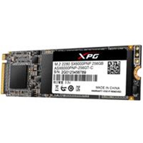UNIDAD DE ESTADO SOLIDO SSD ADATA XPG SX6000 PRO NVME M.2 2280 256GB PCIE GEN 3X4 3DNAND LECT.2100MB/S ESCRIT 1500MB/S PC/GAMER/