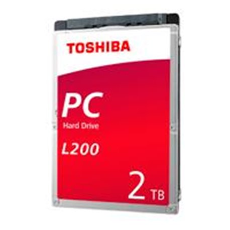DD INTERNO TOSHIBA L200 2.5 2TB//SATA3//6GB/S//128MB CACHE//5400RPM//9.5MM/P/NOTEBOOK//PORTATIL//LAPTOP