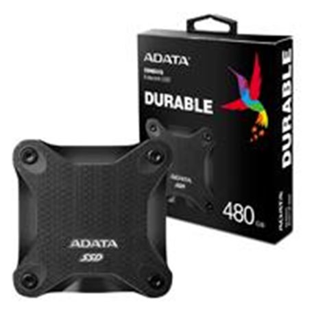 UNIDAD DE ESTADO SOLIDO SSD EXTERNO ADATA SD600Q 480GB USB 3.1 NEGRO WINDOWS/MAC/LINUX/ANDROID
