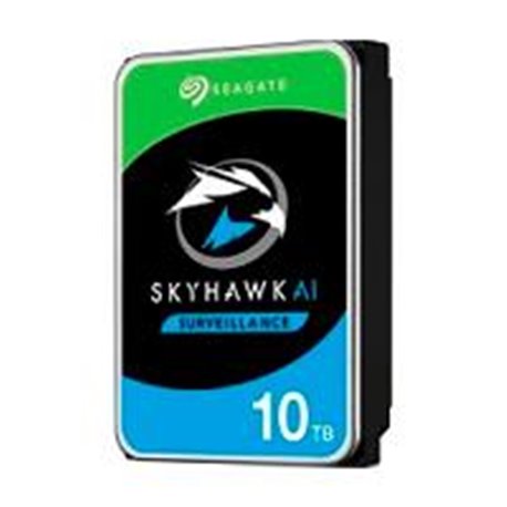 DD INTERNO SEAGATE SKYHAWK VIDEO VIGILANCIA AI 3.5 10TB SATA3 6GB/S 7200RPM 256MB 24X7 PARA NVR 16 BAHIAS/1-64 CAM