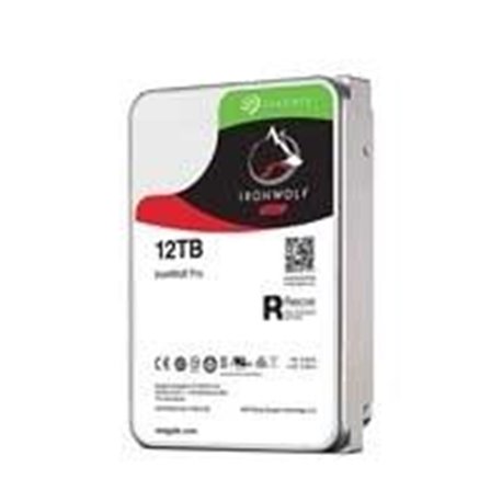 DD INTERNO SEAGATE IRONWOLF PRO 3.5 12TB SATA3 6GB/S 7200RPM 256MB 24X7 HOT-PLUG P/NAS 1-24 BAHIAS