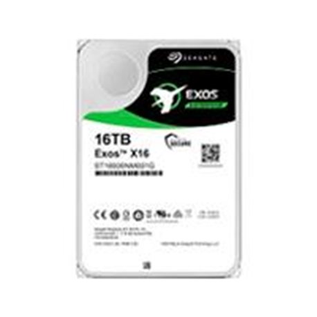 DD INTERNO SEAGATE EXOS X16 3.5 16TB SATA3 6GB/S 256MB 7200RPM 24X7 HOTPLUG P/NAS/NVR/SERVER/DATACENTER