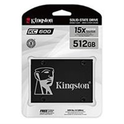 UNIDAD DE ESTADO SOLIDO SSD KINGSTON KC600 512GB 2.5 SATA3 7MM LECT.550/ESCR.520MBS