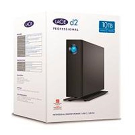 DD EXTERNO LACIE D2 PROFESSIONAL 10TB 3.5 USB 3.1 TIPO-C/USB 3.0 NEGRO/WIN/MAC/ADAPT DE ALIMENTACION