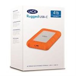 DD EXTERNO LACIE RUGGED USB-C 4TB 2.5 USB 3.1 CONTRAGOLPES, AGUA Y POLVO NARANJA/PLATA WINDOWS/MAC