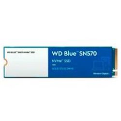UNIDAD DE ESTADO SOLIDO SSD WD BLUE SN570 NVME M.2 250GB PCIE GEN3 X4 LECT 3300MB/S ESCRIT 1200MB/S