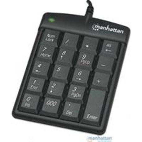 TECLADO NUMERICO MANHATTAN ALAMBRICO USB NEGRO