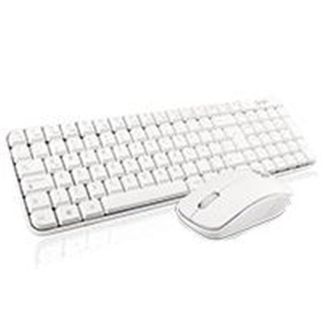 TECLADO/MOUSE COMBO INALAMBRICO COMPACTO GT4000WG GHIA / COLOR BLANCO