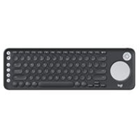TECLADO LOGITECH K600 ESCRITURA Y NAVEGACIÓN PARA SMART TV COLOR GRAFITO INALAMBRICO CON TOUCHPAD Y MANDO DE DIRECCION INTEGRADO