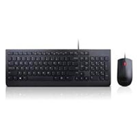 COMBO DE TECLADO Y MOUSE CON CABLE ESSENTIAL DE LENOVO  4X30L79907